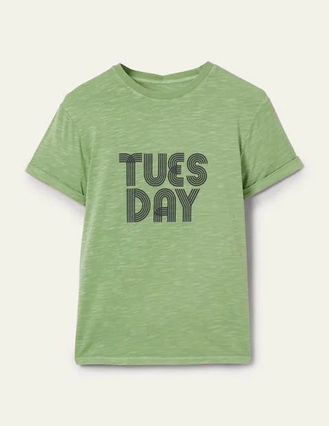 Turn Up Cuff Cotton T-shirt Basil, Tuesday Women Boden, Basil, Tuesday