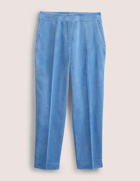 Classic Tapered Trousers Blue Women Boden, Riviera Blue
