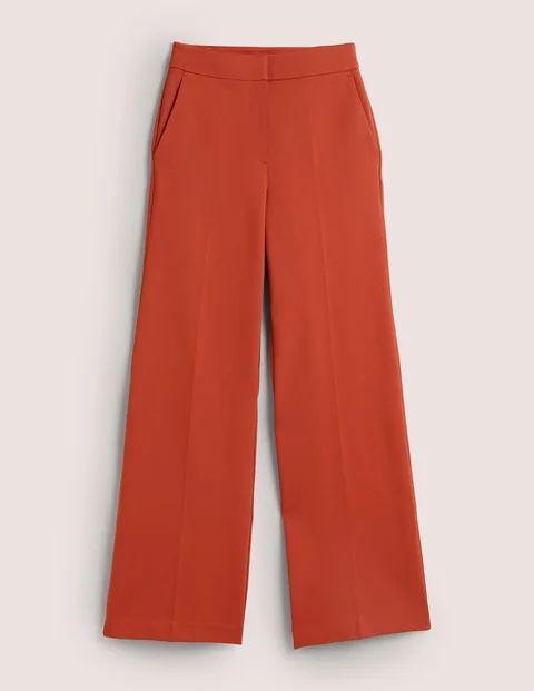 Hampshire Jersey Trousers Red Women Boden, Chilli Oil