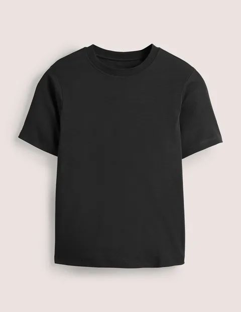 Perfect Cotton T-shirt Black Women Boden, Black
