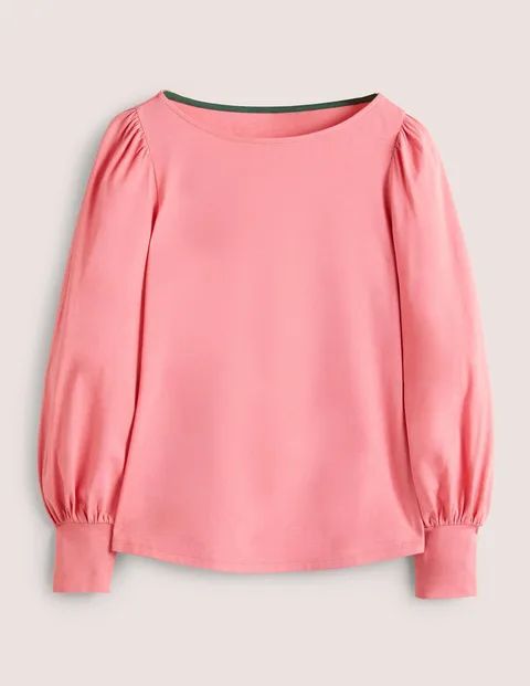 Supersoft Boat Neck Top Wild Rose Women Boden, Wild Rose