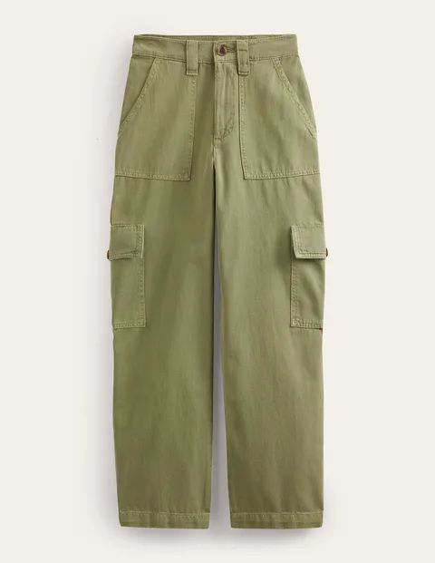 Casual Cargo Trousers Green Women Boden, GREEN
