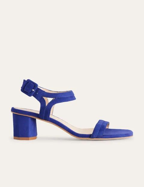 Block-Heel Sandals Blue Women Boden, Lapis Blue
