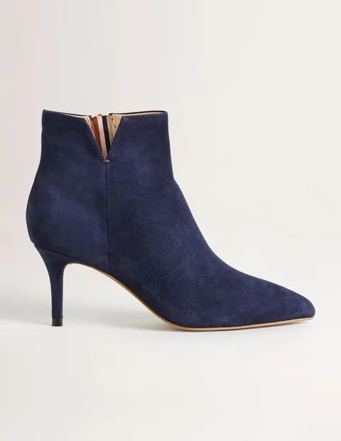 Suede Ankle Boots Navy Women Boden, Navy