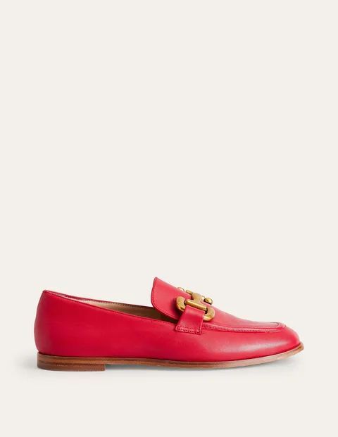 Iris Snaffle Loafers Red Women Boden, Pillarbox Red