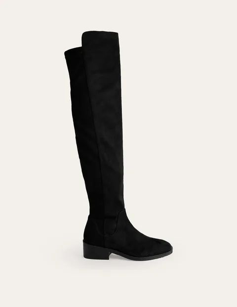 Over-The-Knee Stretch Boots Black Women Boden, Black