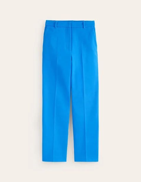 Kew Bi-stretch Trousers Blue Women Boden, Brilliant Blue