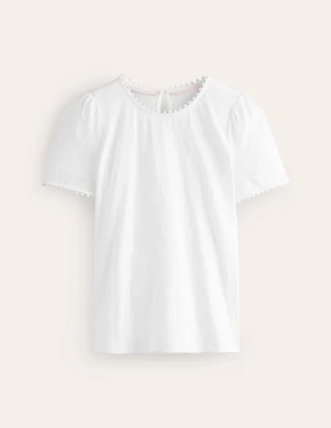 Ali Jersey T-Shirt White Women Boden, White