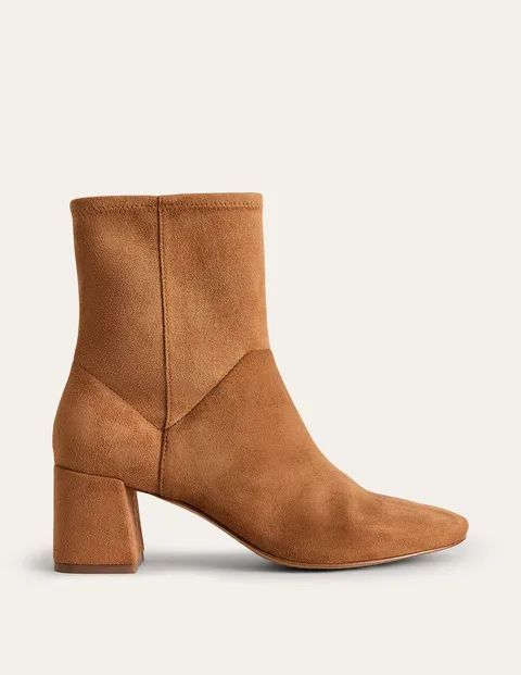 Cara Stretch Ankle Boot Brown Women Boden, Acorn