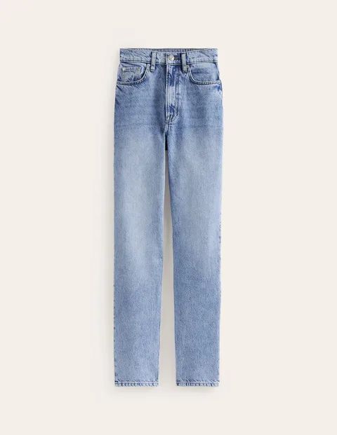 High Rise Straight Jeans Denim Women Boden, Light Vintage