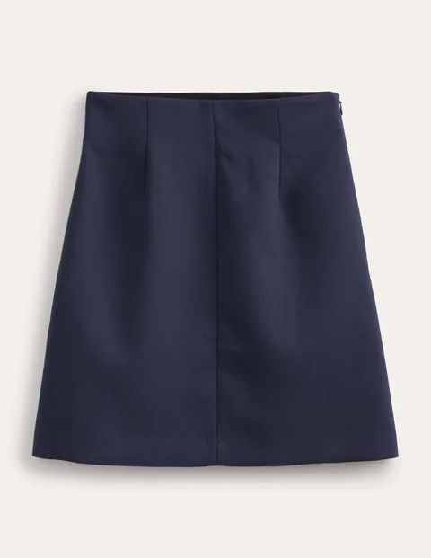 Bi-stretch Mini Skirt Blue Women Boden, Navy