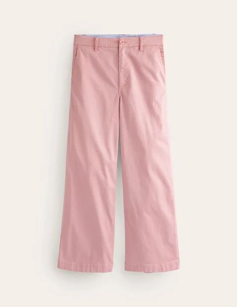 Barnsbury Crop Chino Trousers Pink Women Boden, Blush