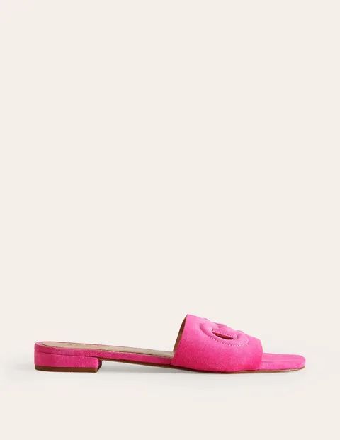 Stitch Cut Out Snaffle Sliders Pink Women Boden, Festival Pink