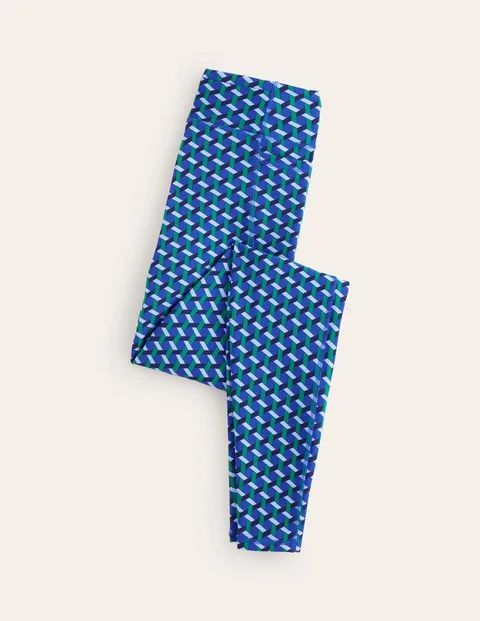High Waist Pocket Leggings Blue Women Boden, Surf the Web, Honeycomb Geo