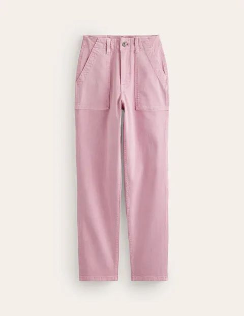 Kensington Casual Trousers Pink Women Boden, Sweet Lilac