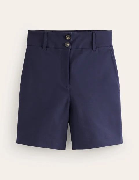Westbourne Sateen Shorts Blue Women Boden, Navy