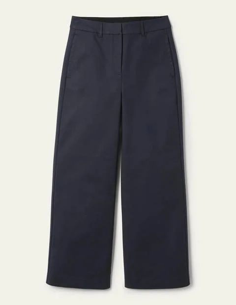 High Waisted Tailored Trousers Navy Women Boden, Navy