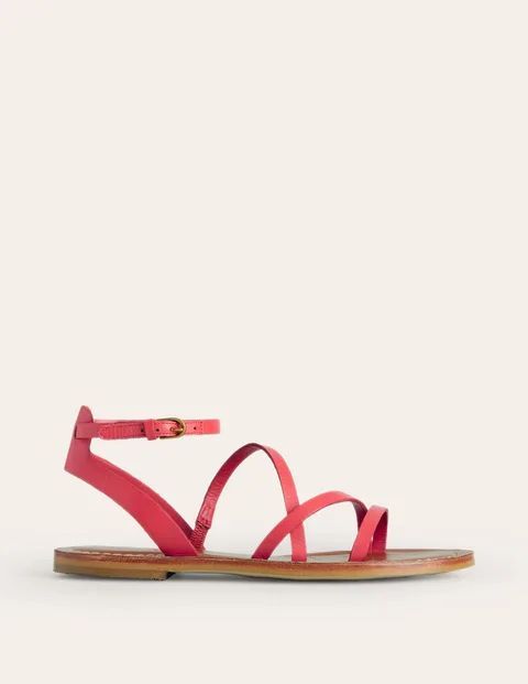 Everyday Flat Sandal Red Women Boden, Post Box Red