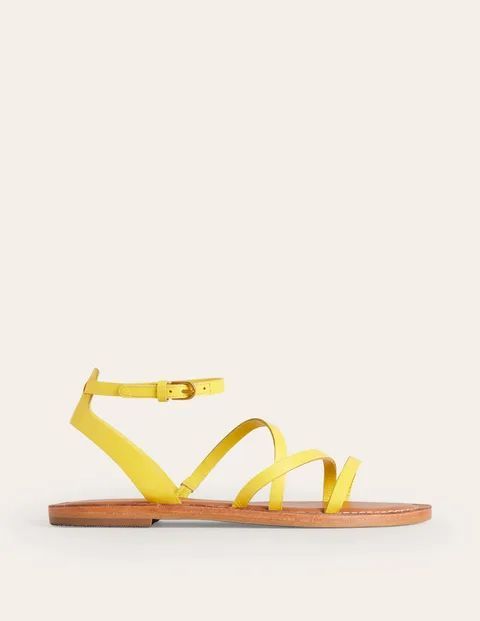 Everyday Flat Sandal Yellow Women Boden, Mimosa Yellow
