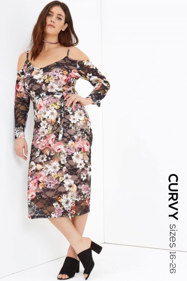 Print Midi Dress size: 16 UK, colour: Print