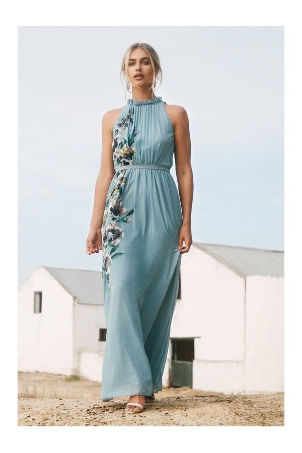 Tamra Floral-Print Maxi Dress size: 6 UK