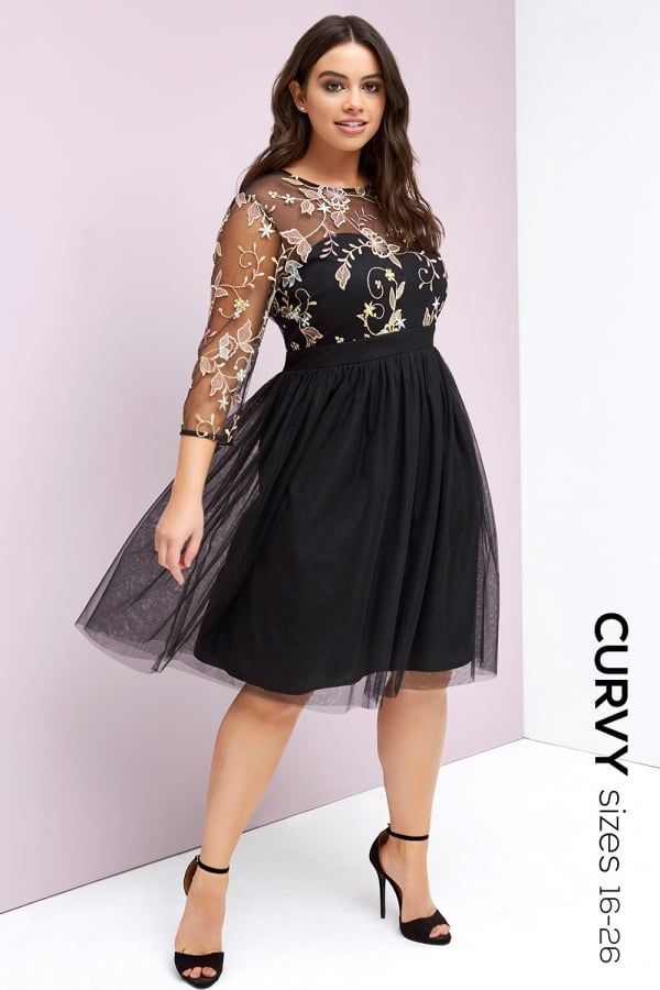 Black Prom Dress size: 16 UK, colour: Black