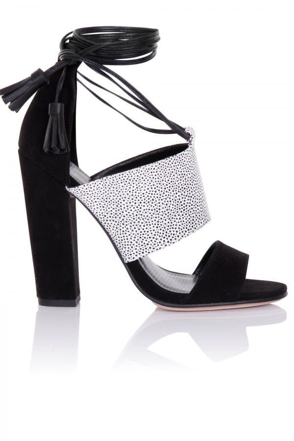 Nixie Monochrome Tassel Sandals size: Footwear 3