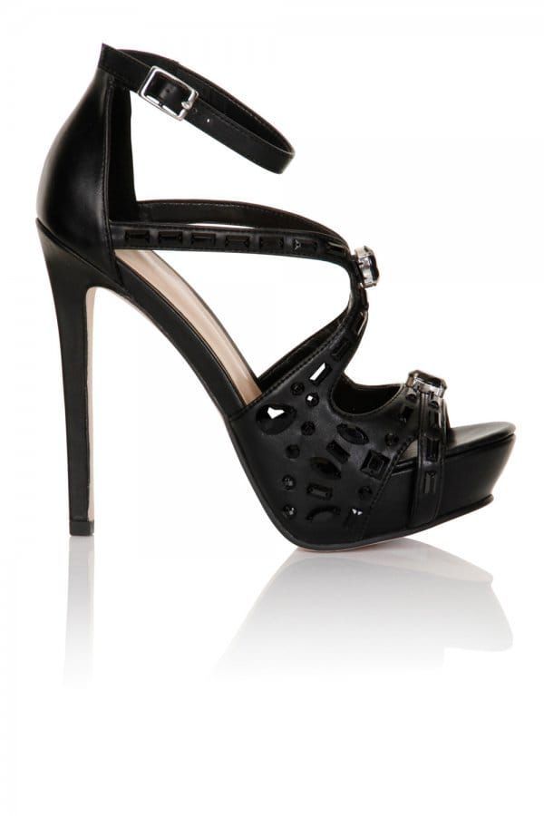 Black Cross Platform Shoes size: Footwear 3 U