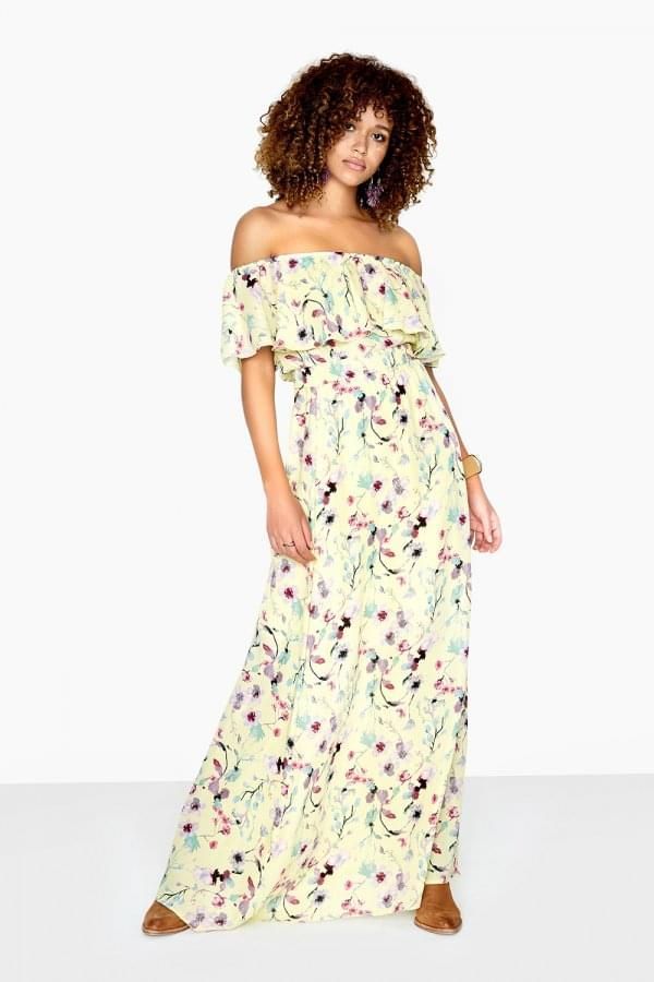 Danielle Maxi Dress In Floral Meadow size: 10 UK, colour