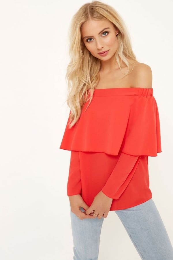 Coral Top  size: 10 UK, colour: Coral