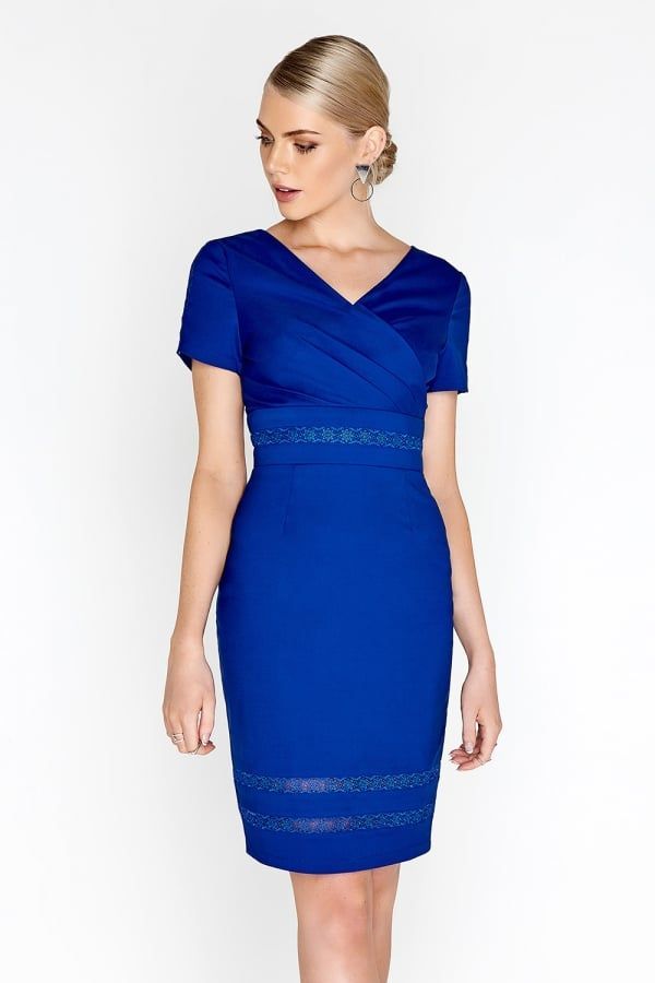 Cobalt Wrap Dress size: 10 UK, colour: Blue