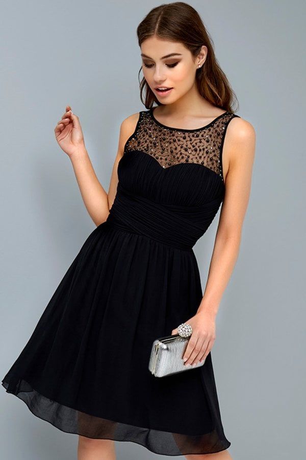 Black Prom Dress size: 10 UK, colour: Black