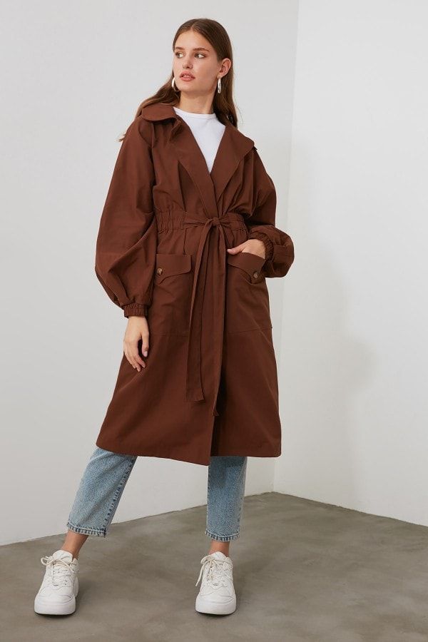 Brown Classic Trench Coat size: 10 UK, colour: Brown