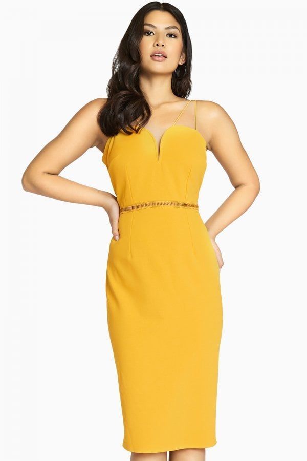 Midas Touch Sweetheart Dress size: 10 UK, colour: Yellow
