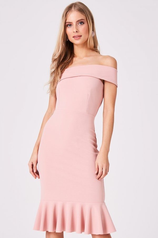Verge Pink One-Shoulder Bodycon Dress size: 10 UK, colou