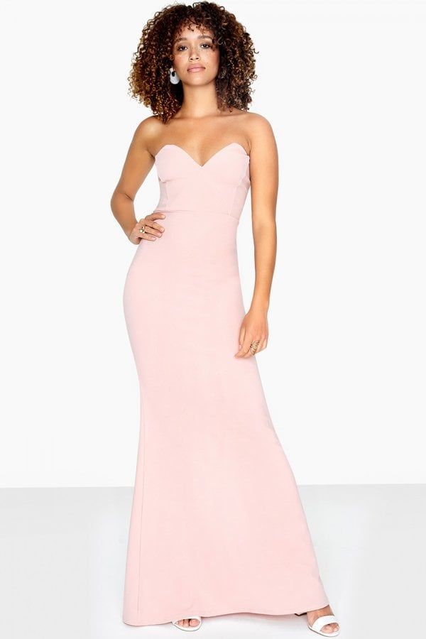 Taylor Bandeau Maxi Dress size: 10 UK, colour: Pink