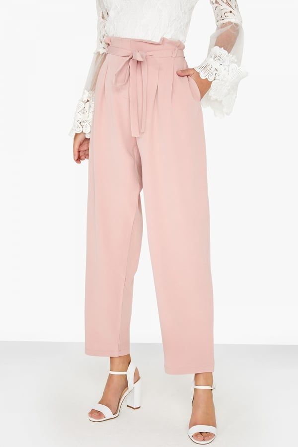 Pink Tapered Trouser size: 10 UK, colour: Pink