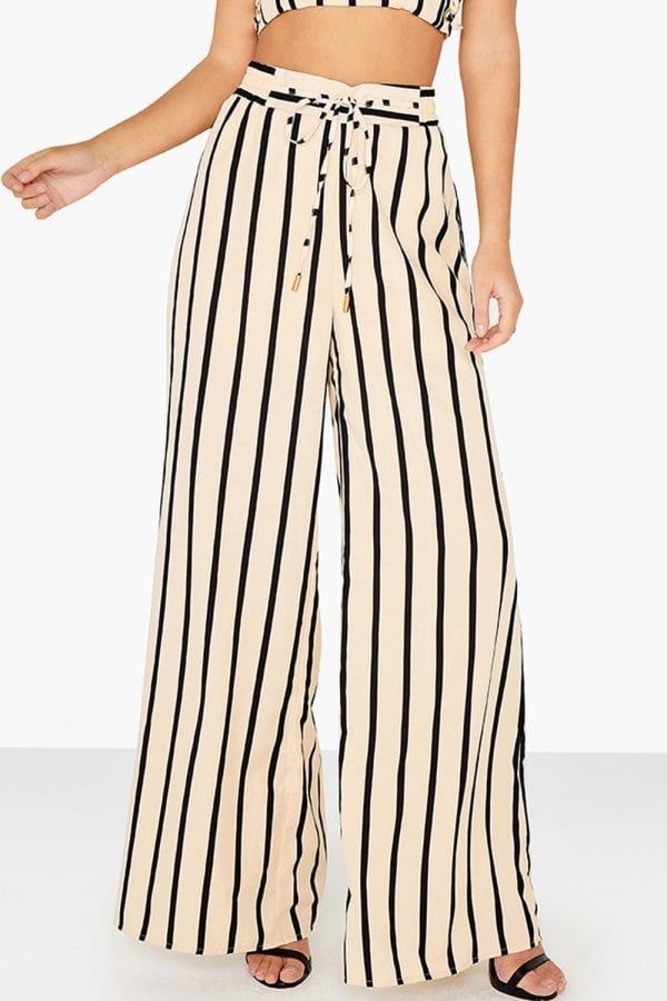 Striped Flared Trousers size: 10 UK, colour: Multi