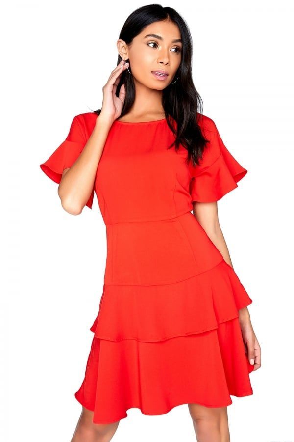 Red Shift Dress size: 10 UK, colour: Red