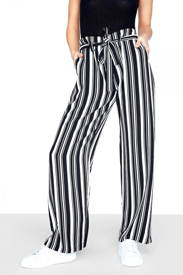 Mono Stripe Trouser size: 10 UK, colour: Black / White