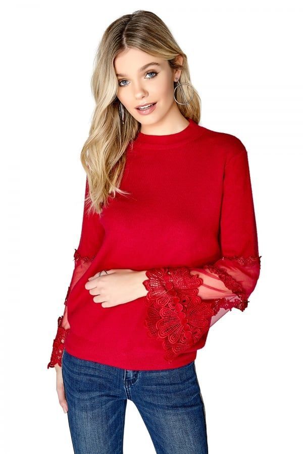 Red Jumper size: 10 UK, colour: Red