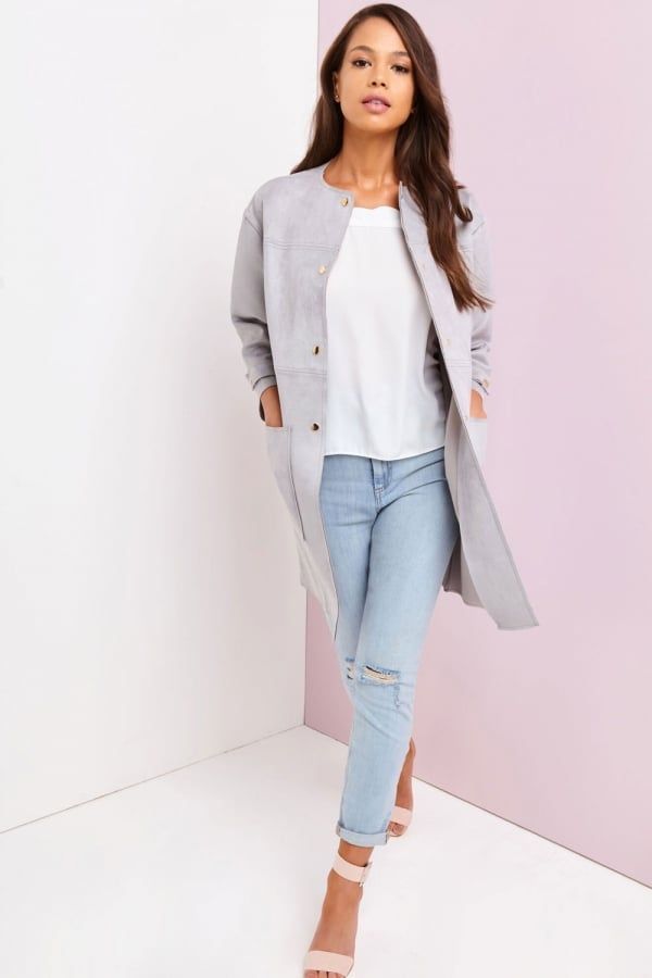 Grey Jacket size: L, colour: Grey