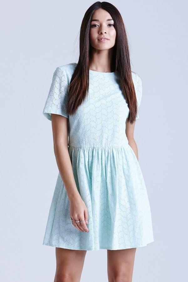 Mint Lace Tunic Dress size: 10 UK, colour: Mint