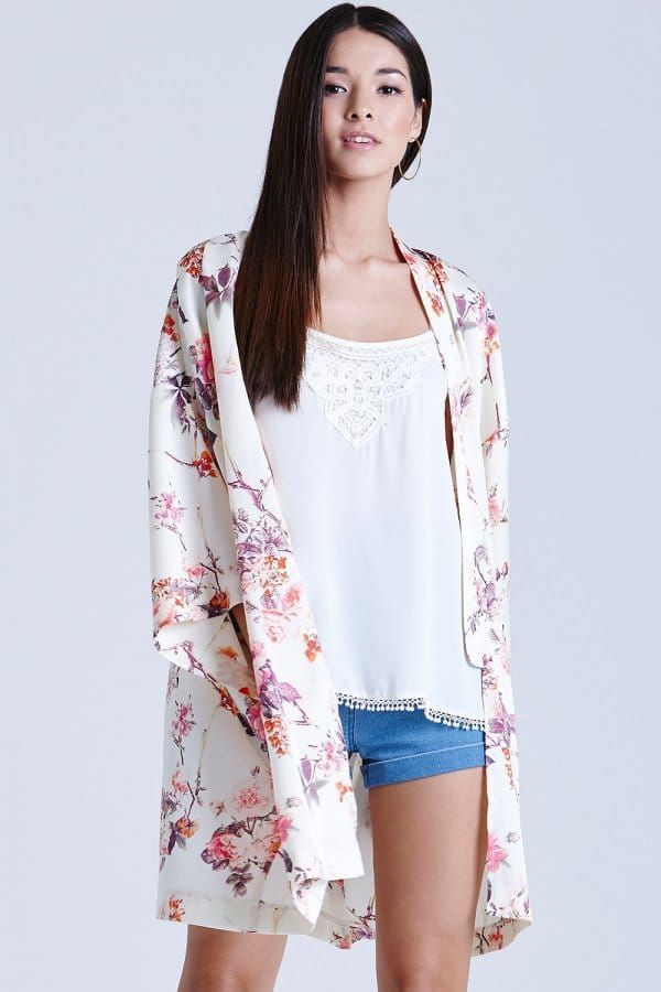 Oriental Print Kimono Jacket size: 10 UK, colour: Multi