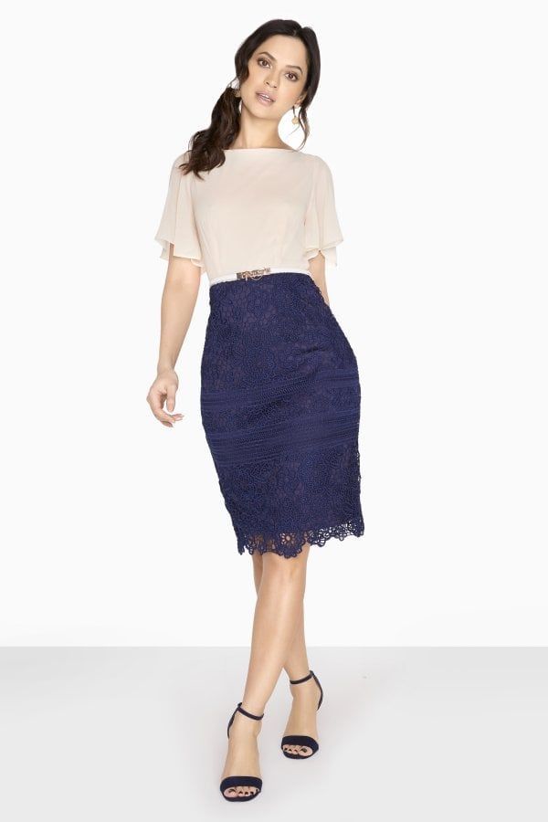 Westwood Angel Sleeve Dress With Lace Skirt size: 10 UK, c