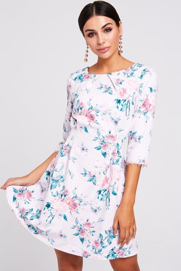 Montreal Floral-Print Dress size: 10 UK, colour: Floral Pr