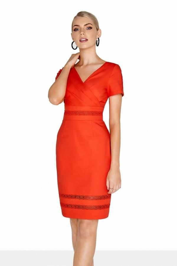 Tango Wrap Dress size: 10 UK, colour: Orange
