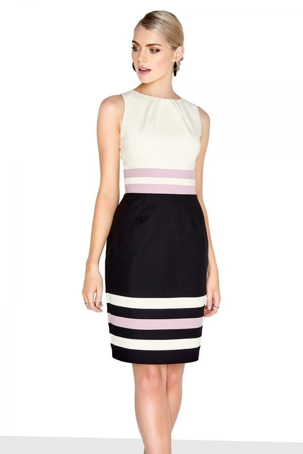 Stripe Hem Dress size: 10 UK, colour: Multi
