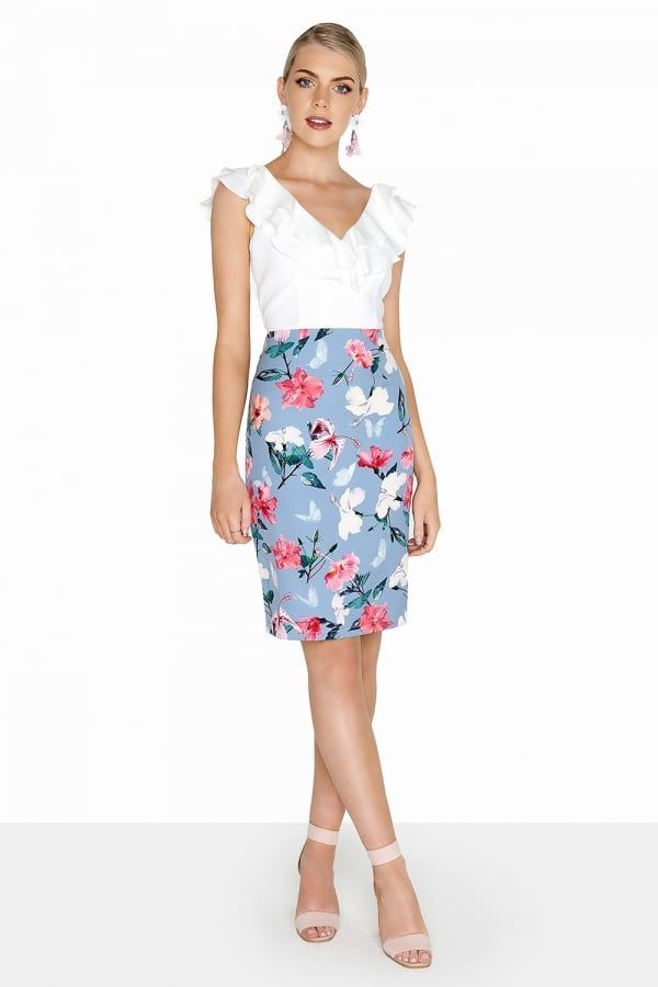 Floral 2 In 1 Dress size: 10 UK, colour: Multi