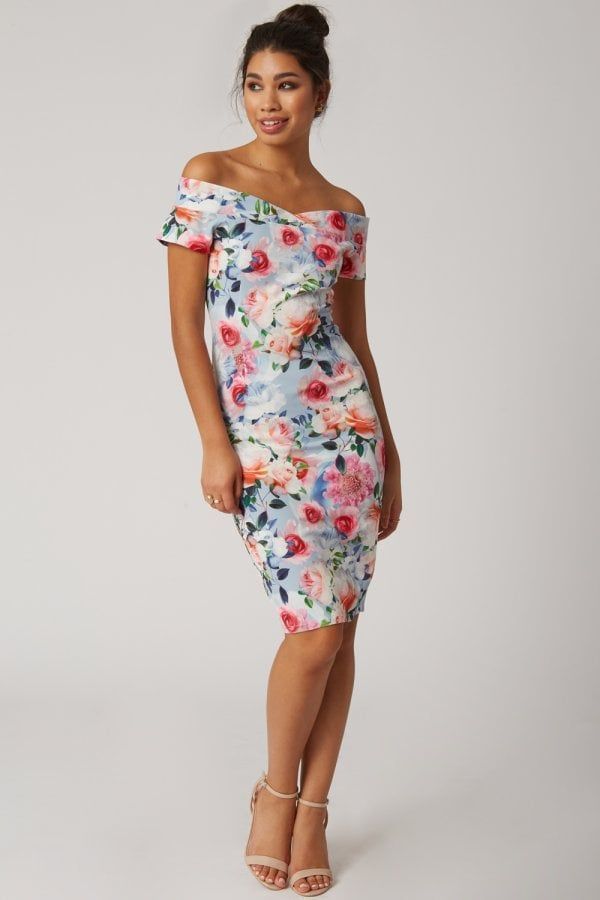 Print Bardot Dress size: 10 UK, colour: Print